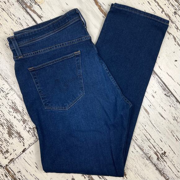 AG Adriano Goldschmied Everett Jeans men’s 38x32 Slim Straight Dark wash - Picture 1 of 7